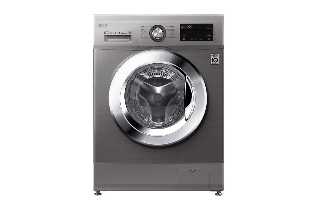 LG AI Fabric Detection Front Load Washer Dryer 8/5kg F2V5PGP2T
