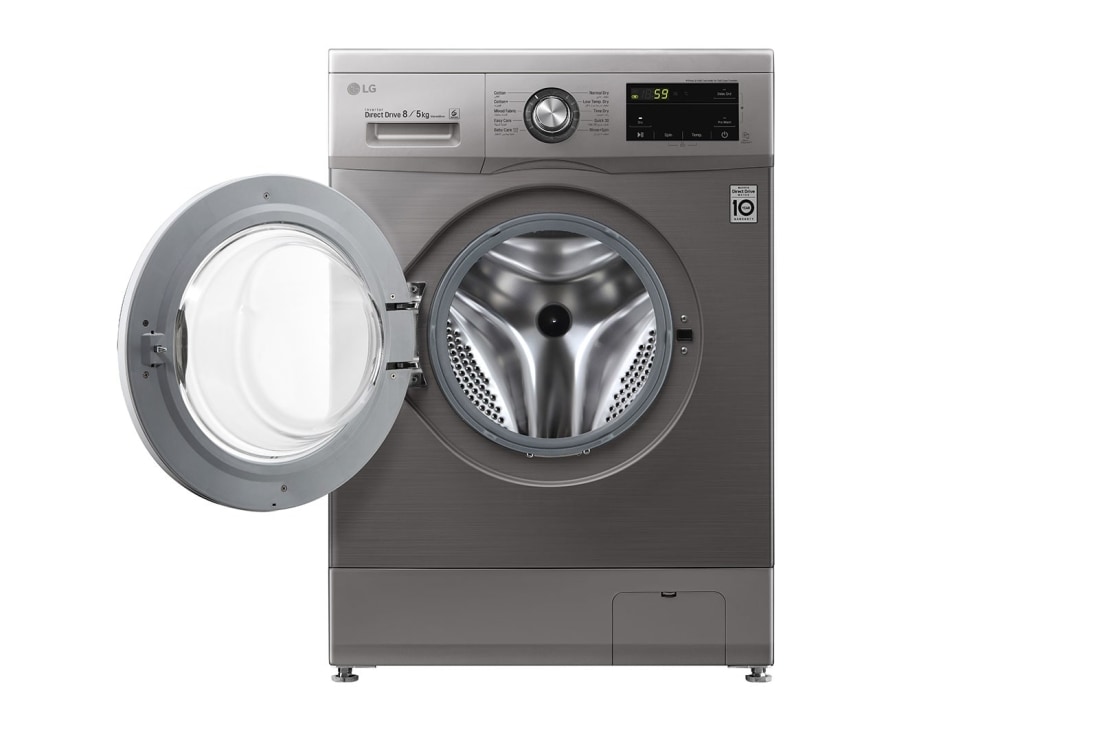 LG AI Fabric Detection Front Load Washer Dryer 8/5kg F2V5PGP2T - Image 4