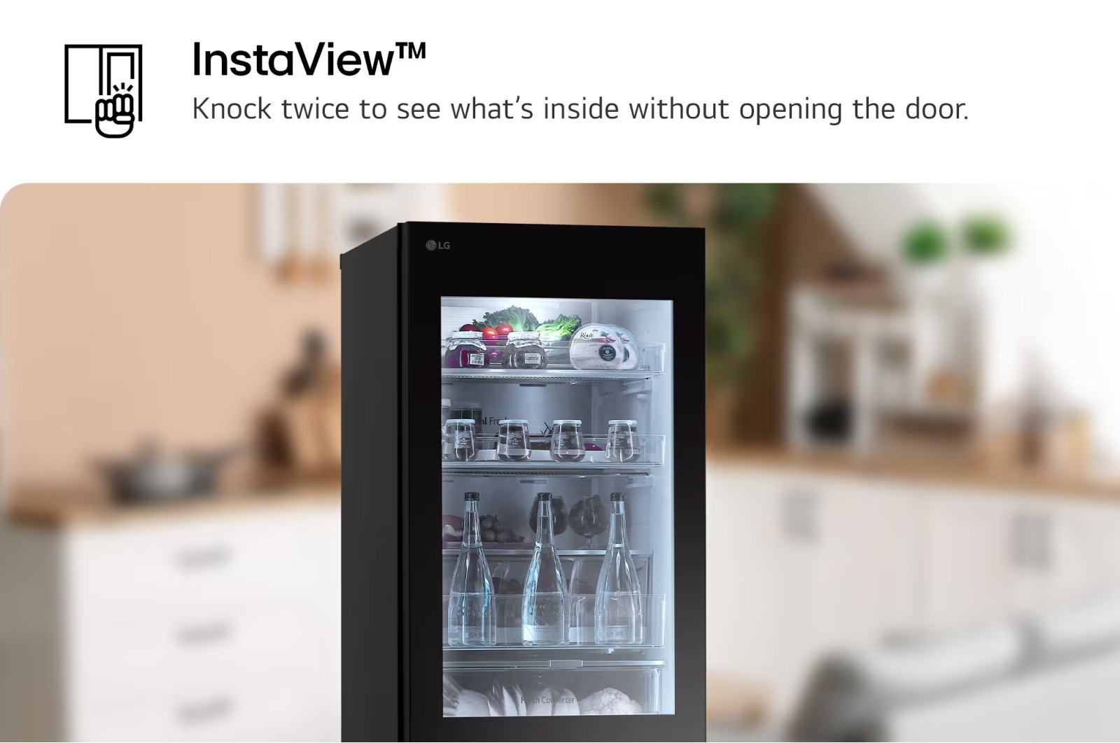 LG 349L InstaView Bottom Freezer Refrigerator with LinearCooling™, DoorCooling+™ & Smart Inverter Compressor – GR-V479QGKW - Image 6